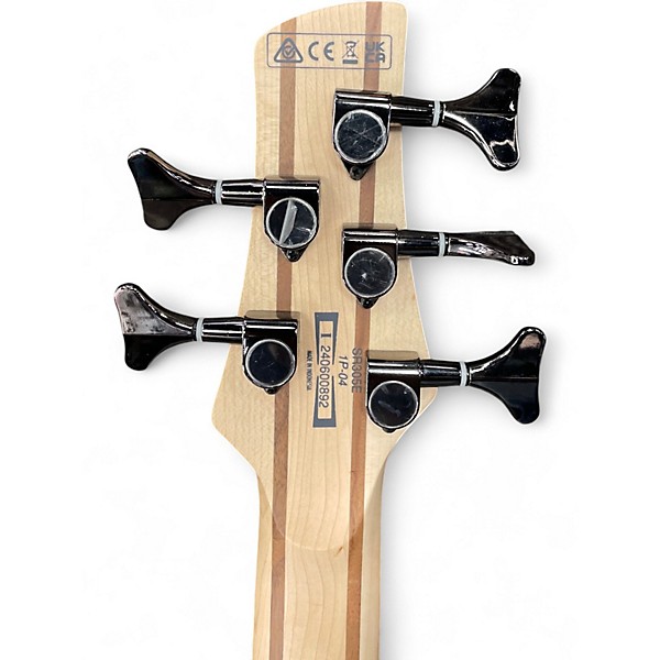 Used Ibanez SR305 5 String Silver Electric Bass Guitar