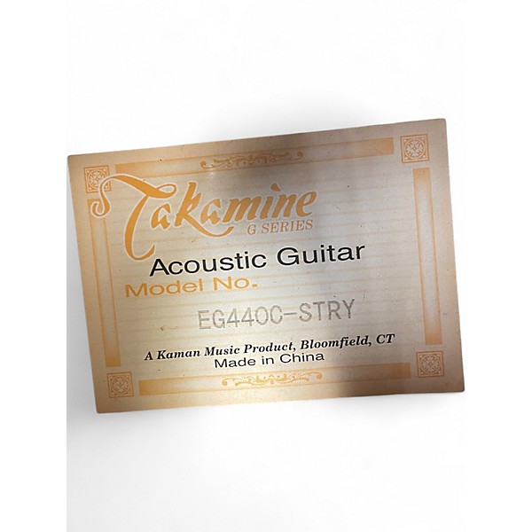 Used Takamine EG440C Red Acoustic Electric Guitar