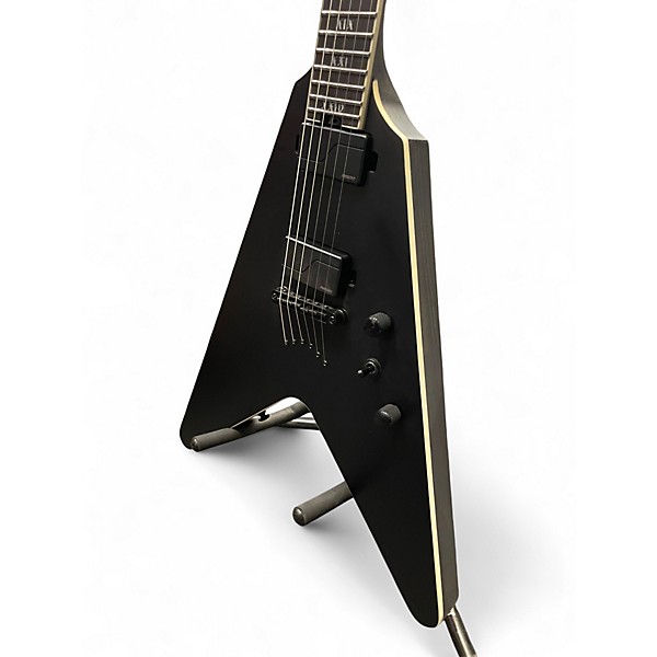 Used Schecter Guitar Research V1 SLS Satin Black Solid Body Electric Guitar