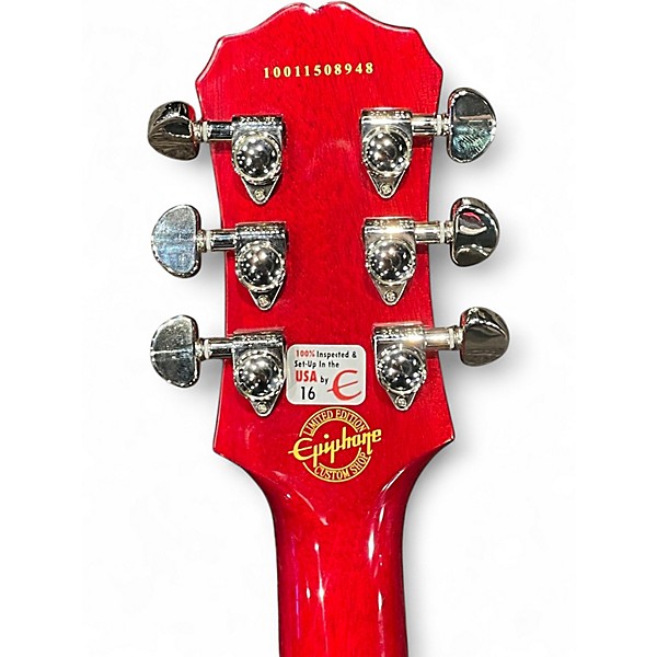 Used Epiphone Les Paul Standard Crimson Red Trans Solid Body Electric Guitar