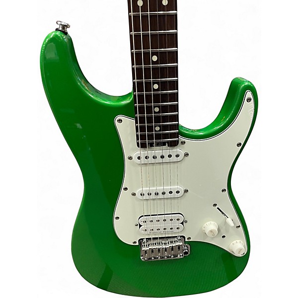 Used Eart DMX9 Green Solid Body Electric Guitar