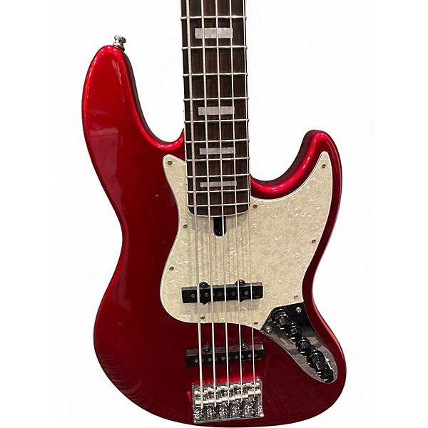 Used Sire Marcus Miller V7 Alder 5 String Metallic Red Electric Bass Guitar