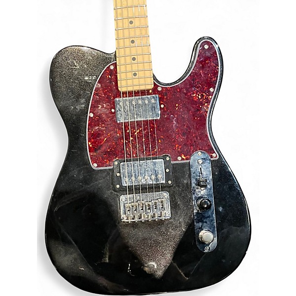 Used Squier Contemporary Telecaster HH Black Solid Body Electric Guitar