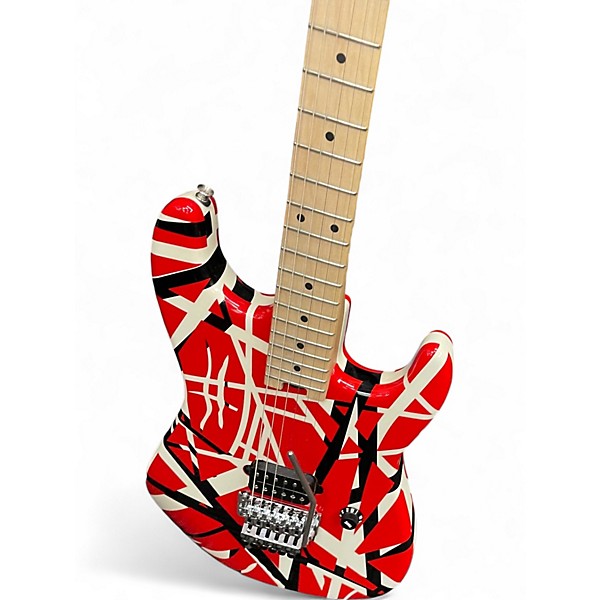 Used EVH Striped Series Red Solid Body Electric Guitar