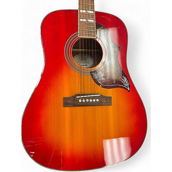 Used Epiphone Hummingbird Cherry Sunburst Acoustic Guitar