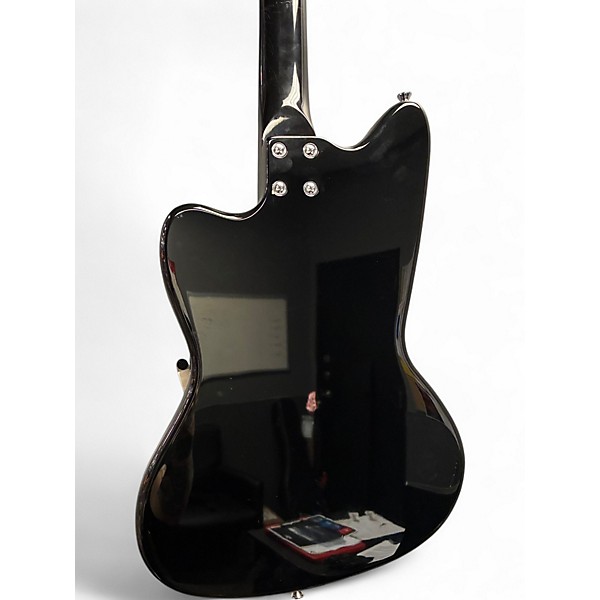 Used Silvertone 1478 Black Solid Body Electric Guitar