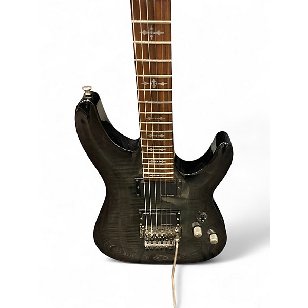 Used Schecter Guitar Research Demon 6 fr Trans Gray Solid Body Electric Guitar