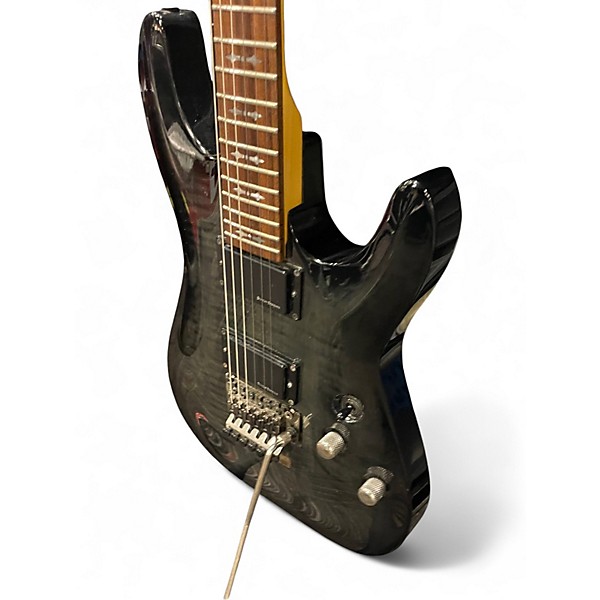Used Schecter Guitar Research Demon 6 fr Trans Gray Solid Body Electric Guitar