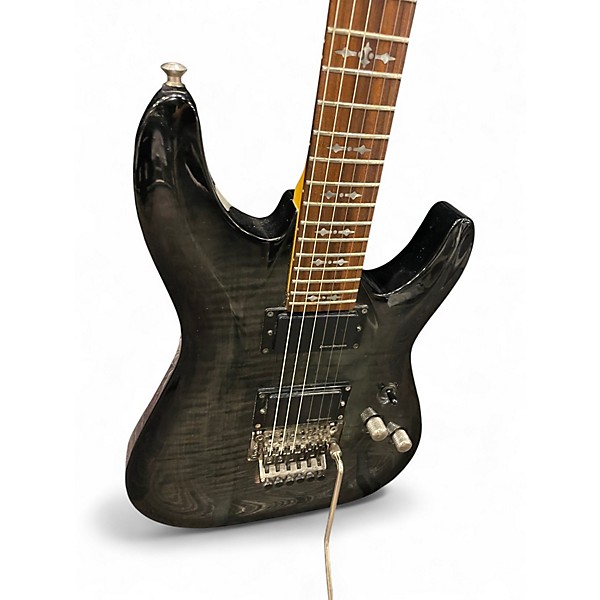 Used Schecter Guitar Research Demon 6 fr Trans Gray Solid Body Electric Guitar