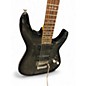 Used Schecter Guitar Research Demon 6 fr Trans Gray Solid Body Electric Guitar