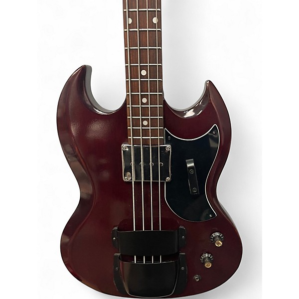 Used Ventura sg bass style Cherry Electric Bass Guitar