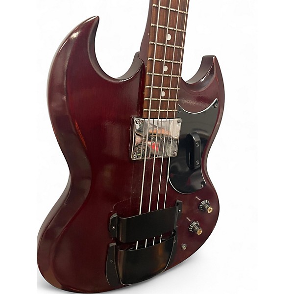 Used Ventura sg bass style Cherry Electric Bass Guitar