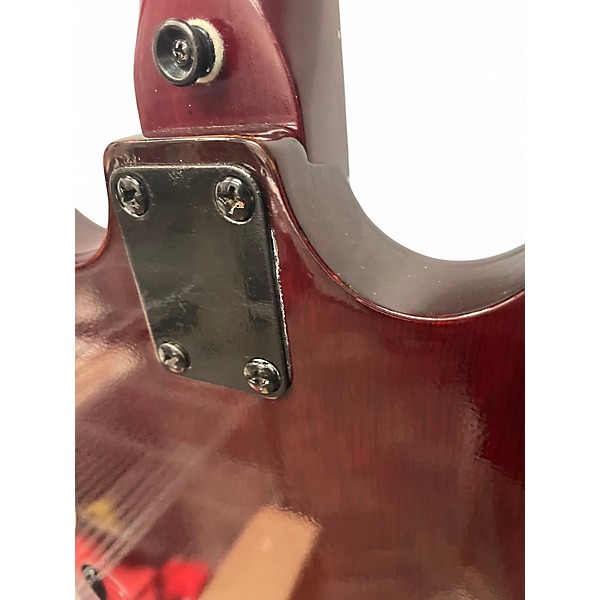 Used Ventura sg bass style Cherry Electric Bass Guitar
