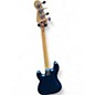 Used Fender American Performer Precision Bass Blue Electric Bass Guitar