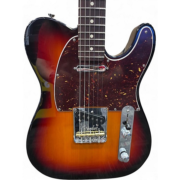 Used Fender American Professional II Telecaster 2 Tone Sunburst Solid Body Electric Guitar
