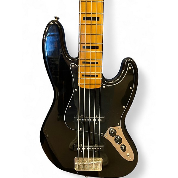 Used Squier CLASSIC VIBE Jazz Bass V Black Electric Bass Guitar