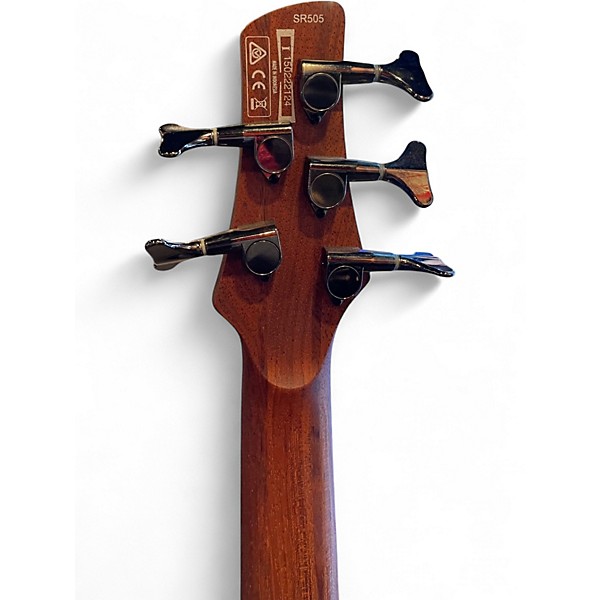 Used Ibanez SR505 5 String Natural Electric Bass Guitar