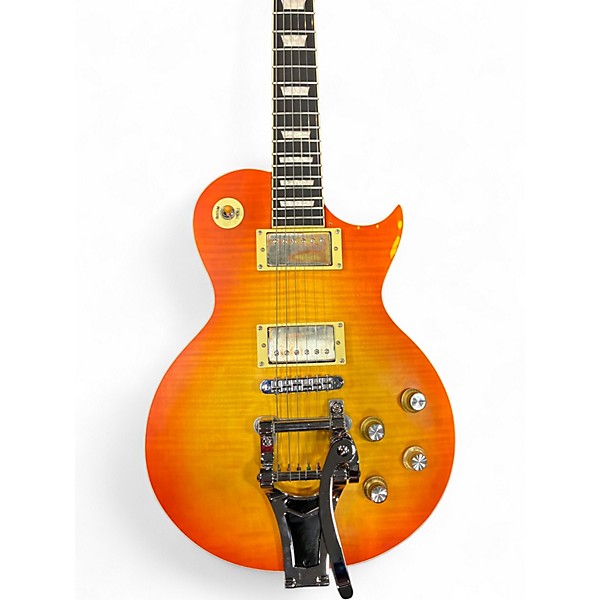 Used Iyv LP Cherry Sunburst Solid Body Electric Guitar
