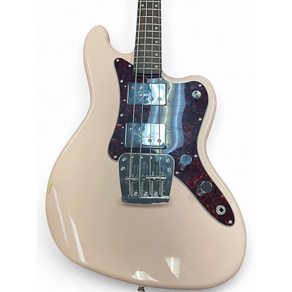 Used Squier RASCAL BASS SHELL PINK Electric Bass Guitar
