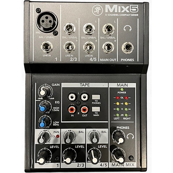 Used Mackie mix5 Powered Mixer