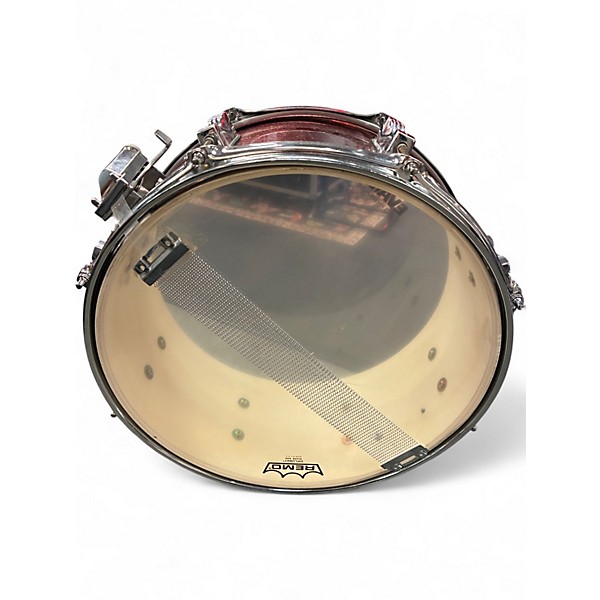 Used Ludwig 14X6 Backbeat Red Sparkle Drum