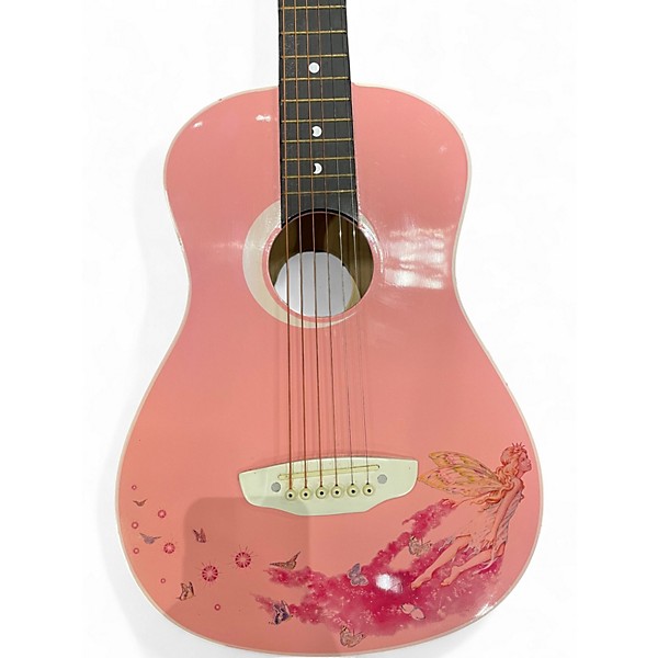 Used Luna AUR MPD CCP Pink Acoustic Guitar