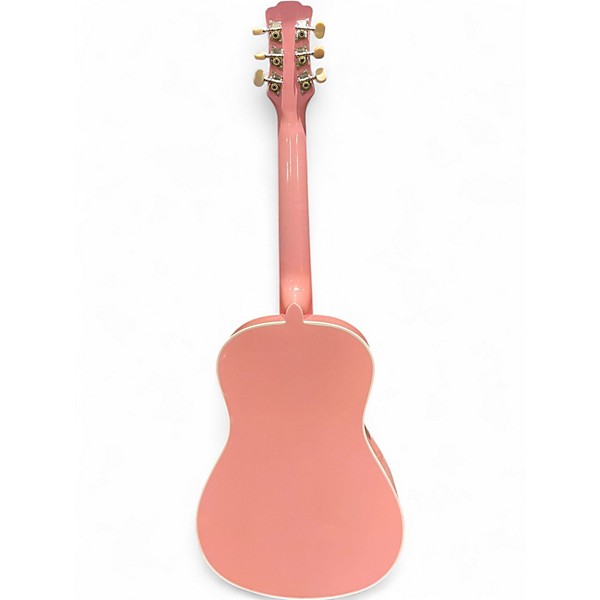 Used Luna AUR MPD CCP Pink Acoustic Guitar