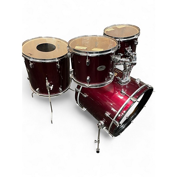 Used Pearl 4 Piece Forum Wine Res Drum Kit