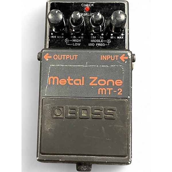 Used 2000s BOSS MT2 Metal Zone Distortion Effect Pedal