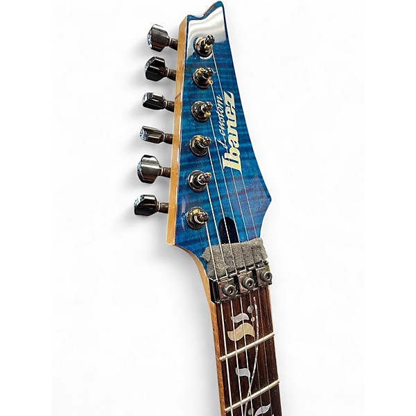 Used Ibanez JCRG20126 J Custom blue zircon Solid Body Electric Guitar