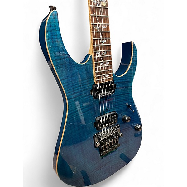 Used Ibanez JCRG20126 J Custom blue zircon Solid Body Electric Guitar