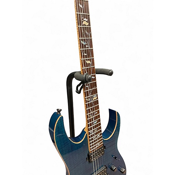 Used Ibanez JCRG20126 J Custom blue zircon Solid Body Electric Guitar