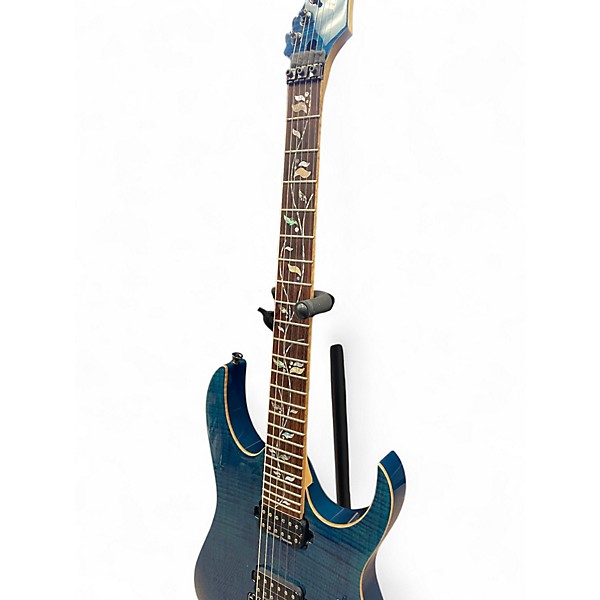 Used Ibanez JCRG20126 J Custom blue zircon Solid Body Electric Guitar