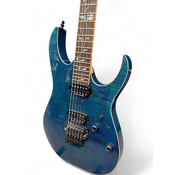 Used Ibanez JCRG20126 J Custom blue zircon Solid Body Electric Guitar