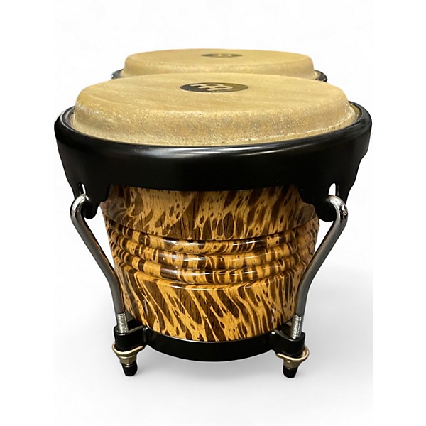 Used MEINL 30th Anniversary Edition Wood Bongo Leopard Burl Bongos