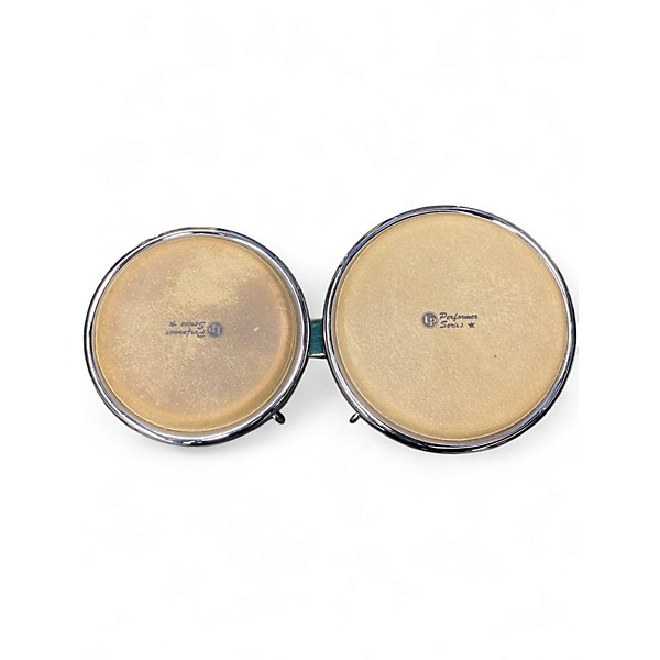 Used LP Performer Series Bongos With Chrome Hardware Blue Fade Bongos