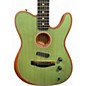 Used Fender American Acoustasonic Telecaster Surf Green Acoustic Electric Guitar