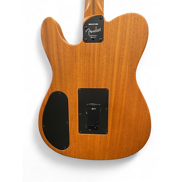 Used Fender Acoustasonic Player Telecaster shadow burst Acoustic Electric Guitar