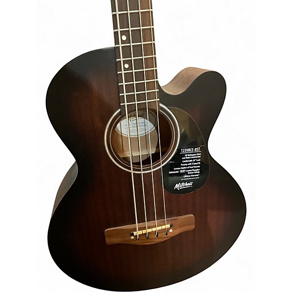 Used Mitchell T239BCE-BST Natural Acoustic Bass Guitar