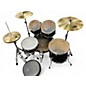 Used TAMA 5 Piece Imperialstar Complete Set Black Drum Kit thumbnail