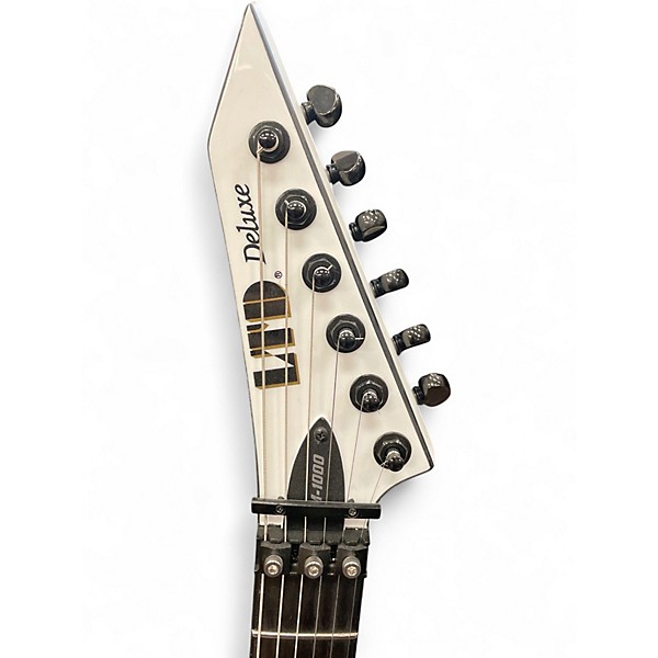 Used ESP LTD M1000 White Solid Body Electric Guitar