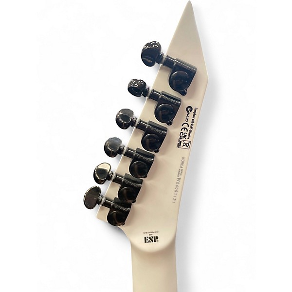 Used ESP LTD M1000 White Solid Body Electric Guitar