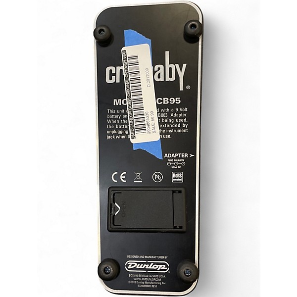 Used Dunlop GCB95 Original Crybaby Wah Effect Pedal