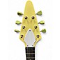 Used No Brand Parts caster Vintage Yellow Solid Body Electric Guitar