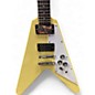 Used No Brand Parts caster Vintage Yellow Solid Body Electric Guitar