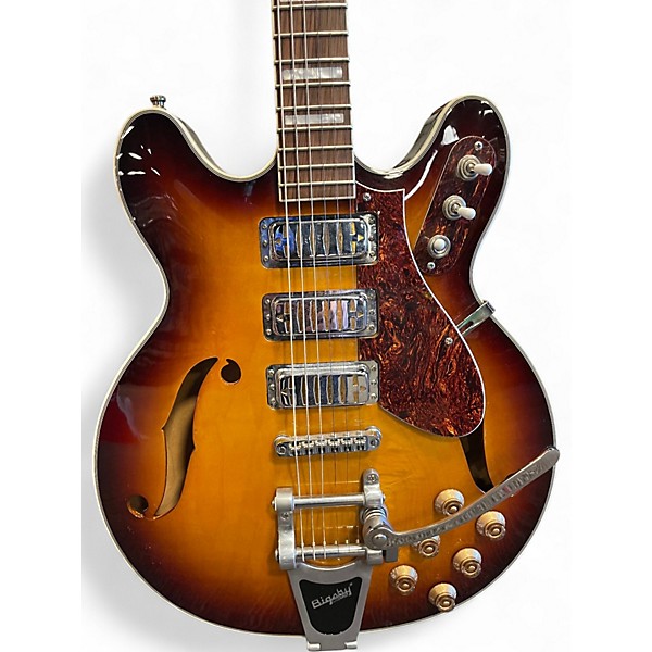 Used Airline  h78 2 Color Sunburst Hollow Body Electric Guitar
