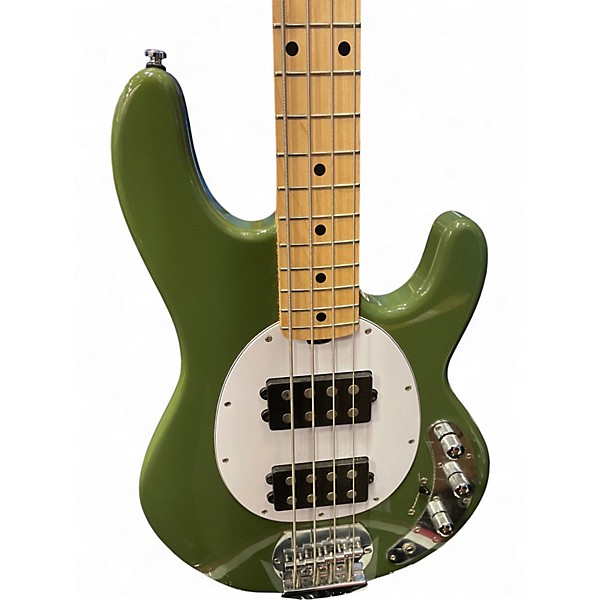 Used Sterling by Music Man Sub Series Ray4HH Olive Electric Bass Guitar