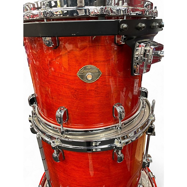 Used TAMA 6 Piece Starclassic Orange Drum Kit