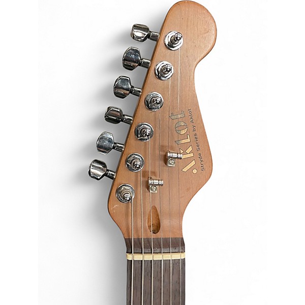 Used Akolt stryde Purple Stripe Solid Body Electric Guitar