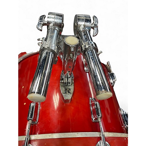 Used Rogers 4 Piece 1979 Big R Trans Red Drum Kit